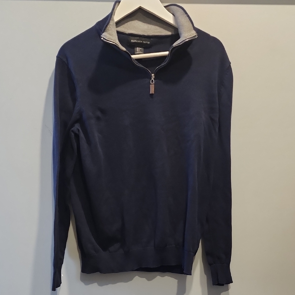 Harrison Davis (L) Navy Quarter Zip Swester